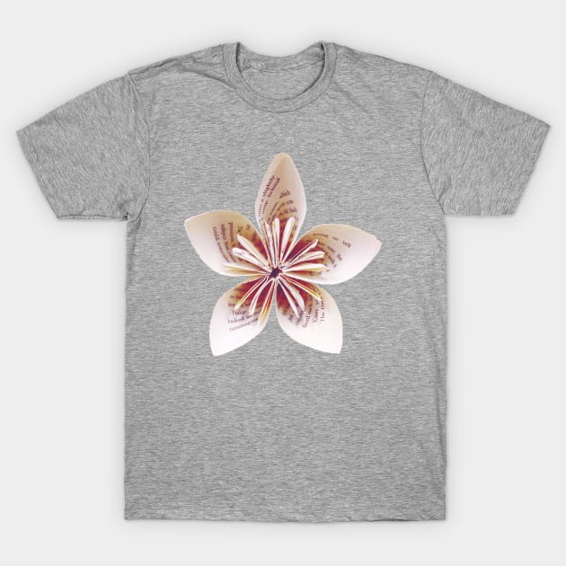 Hand-Crafted Origami Flower T-Shirt by MarkusMikaelH